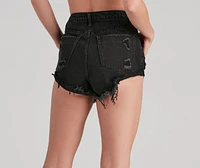 Taking It Easy High Rise Cut Off Shorts