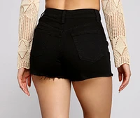 Casually Edgy High Rise Cutoff Shorts