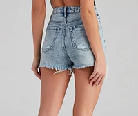 Reese High Waist Button Denim Shorts by Windsor