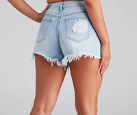 Reese High-Rise Cut-Off Denim Shorts by Windsor