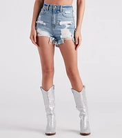 Remy High-Rise Frayed Shorts By Windsor Denim