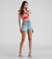 Reese High Rise Mom Denim Shorts By Windsor