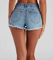 Perfect Day High Waist Denim Shorts