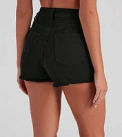 Remy High-Rise Destructed Cut-Off Shorts