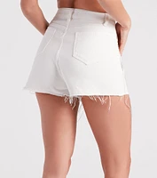 Totally Fringe Rhinestone Denim Shorts