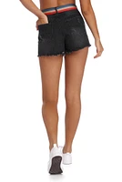 Destructed And Belted Shorts