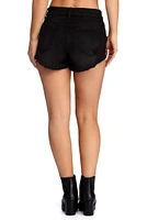 High Waist Destructed Cut-Off Shorts