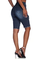 Stylishly Destructed Jean Shorts