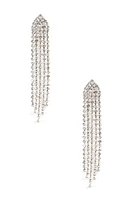 Rhinestone Fringe Earrings