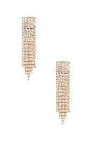 Rhinestone Fringe Earrings