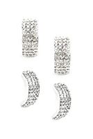 Rhinestone Curved Studs