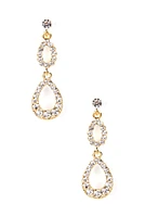 Rhinestone Teardrop Earrings