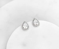 Teardrop Cubic Zirconia Earrings