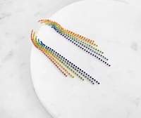 Rainbow Fringe Earrings