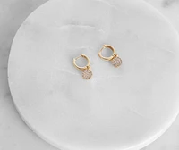 Shine In Rhine Disc Earrings