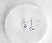 Cubic Zirconia Huggie Earrings