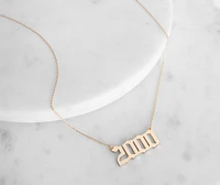 2000 Script Necklace
