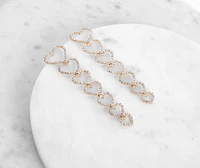 Adorably Chic Heart Duster Earrings