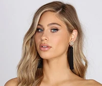 You Are Stunning Floral Tassel Earrings
