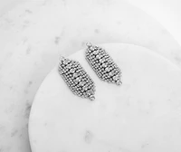 So Posh Rhinestone Duster Earrings