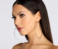 3 Pack Silver Hoop Set