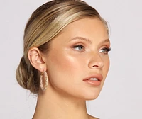 Rhine And Shine Tube Hoop Earrings