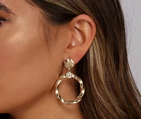 Girly Glam Hoop Earrings