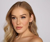 Chic Moment Chain Link Hoops
