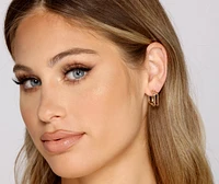 Trendy Double-Layered Hoop Earrings Set