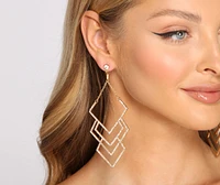 Linked In Glamour Rhinestone Earrings