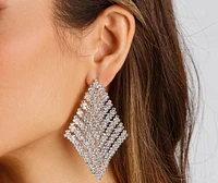 Dreamy Luxe Rhinestone Kite Earrings