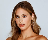 Butterfly Glamour Rhinestone Hoops