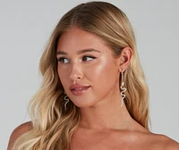 Rhinestone Reputation Snake Earrings