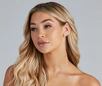 Dainty Glam Ear Cuff And Stud Earring Set