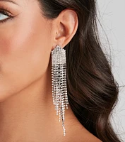 Gleam And Glitz Rhinestone Earrings