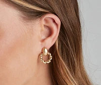 Twist Of Glam Mini Hoops