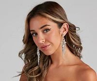 Dreamy Glam Teardrop Fringe Earrings