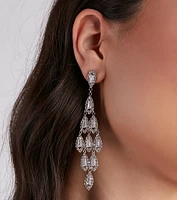 Rhinestone Chandelier Earrings