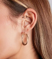 Dazed And Chic Hoop Earrings Set