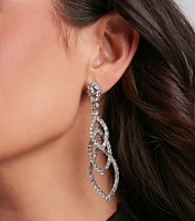 Gorgeous Radiance Rhinestone Duster Earrings