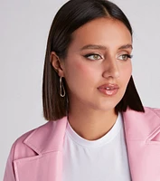 Chain To Three Earrings Set