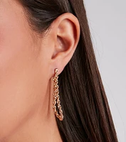 Chain To Three Earrings Set