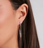 Chain To Three Earrings Set