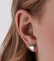 Cutest Details Rhinestone And Heart Earrings Set