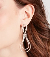 Beautiful Shine Rhinestone Teardrop Earrings