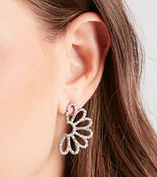 Pretty Details Rhinestone Flower Earrings