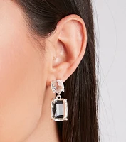 Clearly Glam Rhinestone Earrings