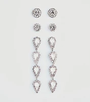 Elegant Staples Three-Pack Earrings Set