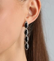 Feeling Regal Gemstone Duster Earrings