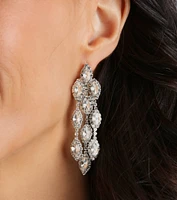 Amp Up The Drama Gemstone Duster Earrings